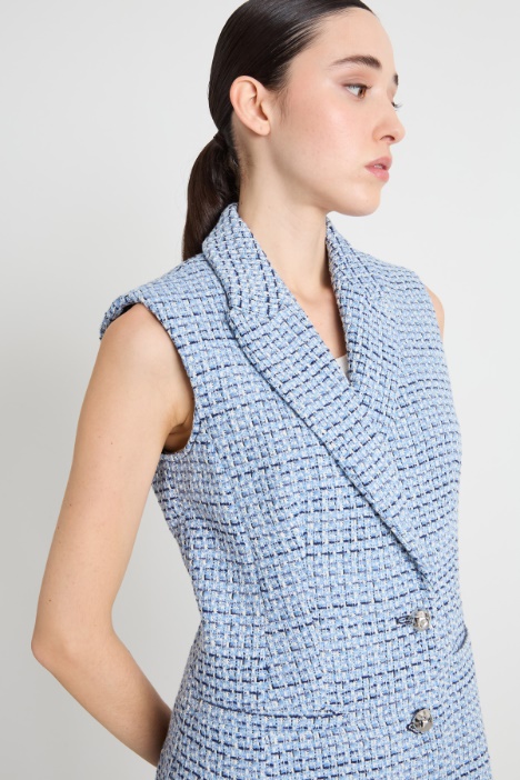 Blazer gilet in stuoia