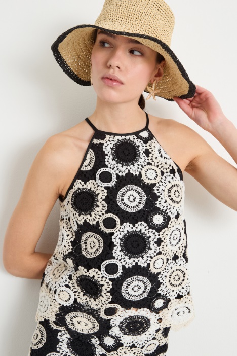 Macramé top Intrend