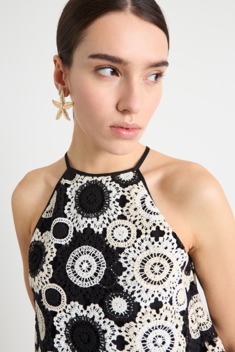 Top de macramé