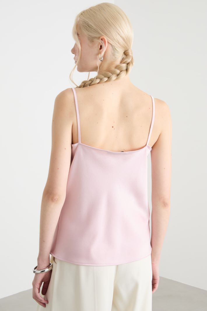 Fluid satin slip top Intrend - 4