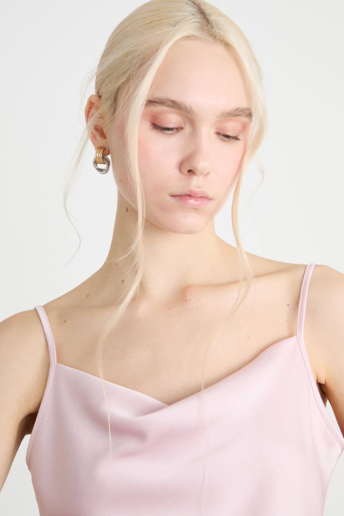 Fluid satin slip top Intrend - 3