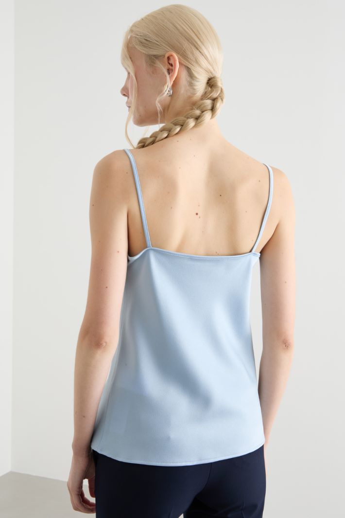 Fluid satin slip top Intrend - 4