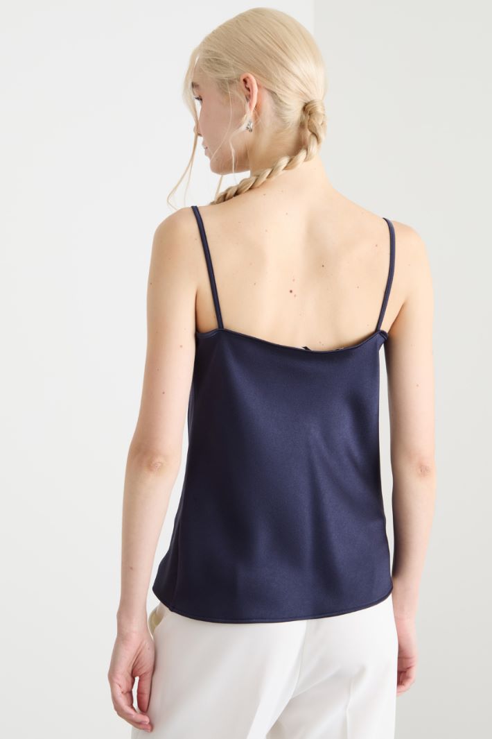 Fluid satin slip top Intrend - 4
