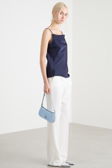 Fluid satin slip top Intrend