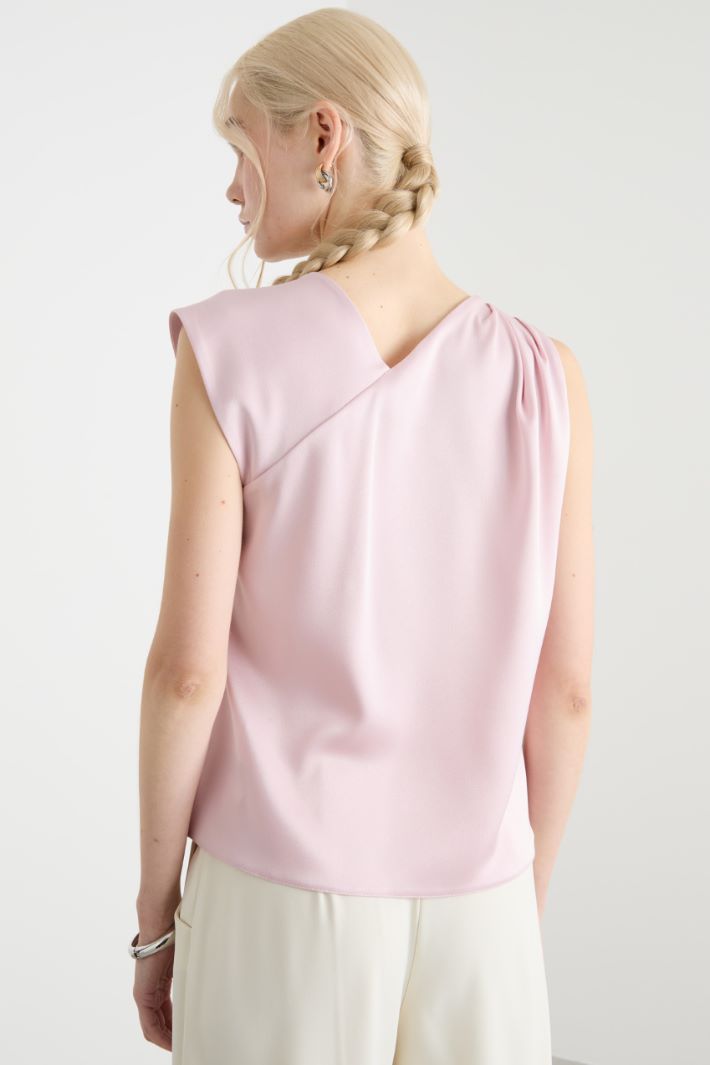 Asymmetric satin top Intrend - 3