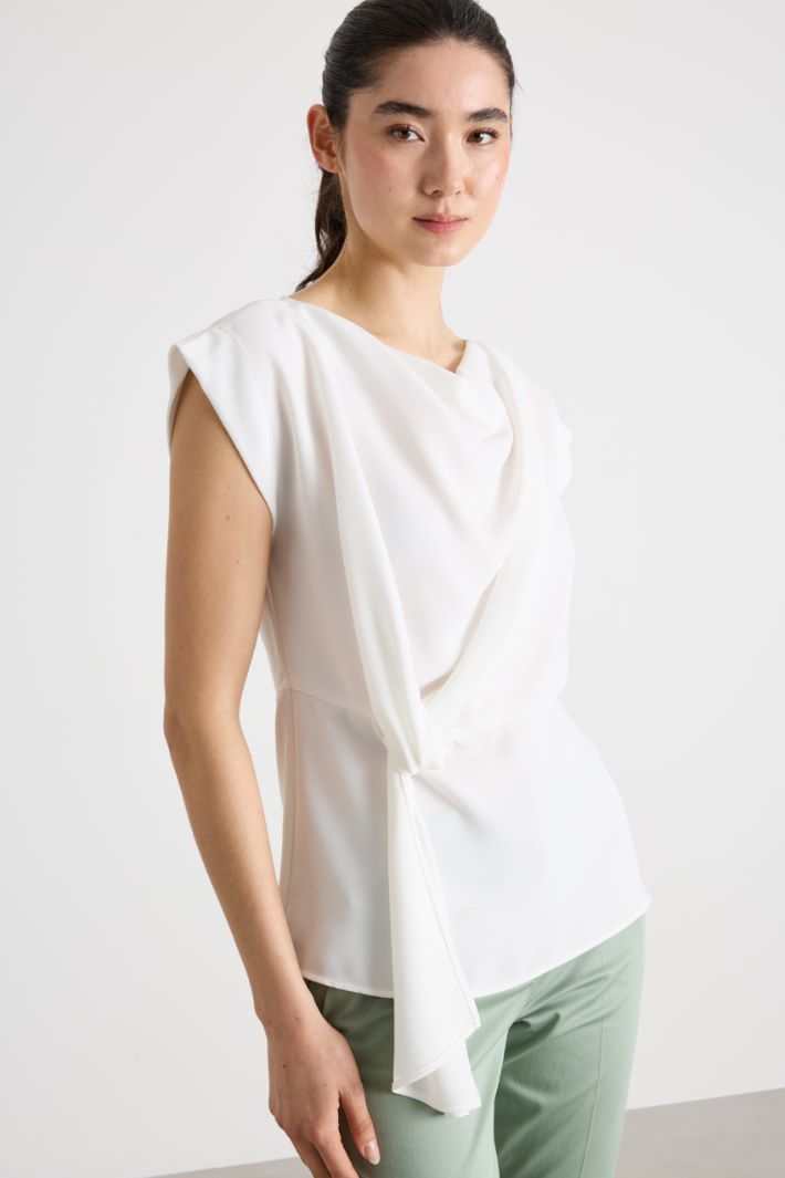 Blusa in raso opaco Intrend - 3
