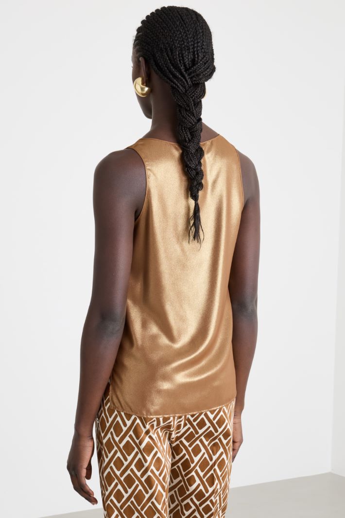 Top in twill laminato Intrend - 4