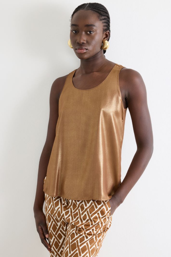 Top in twill laminato Intrend - 2