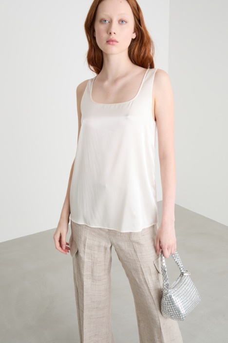 Satin top Intrend
