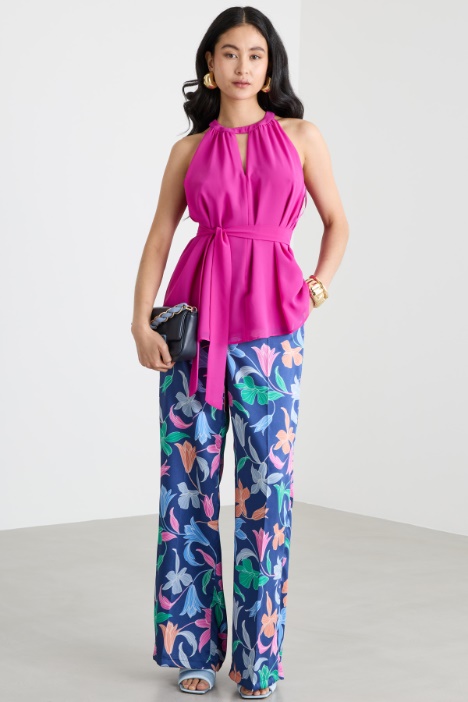 Georgette halterneck top Intrend