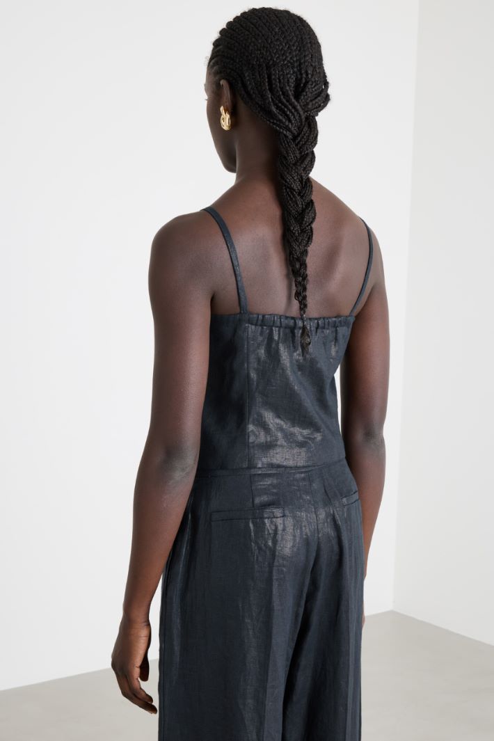 Top in lino laminato Intrend - 4