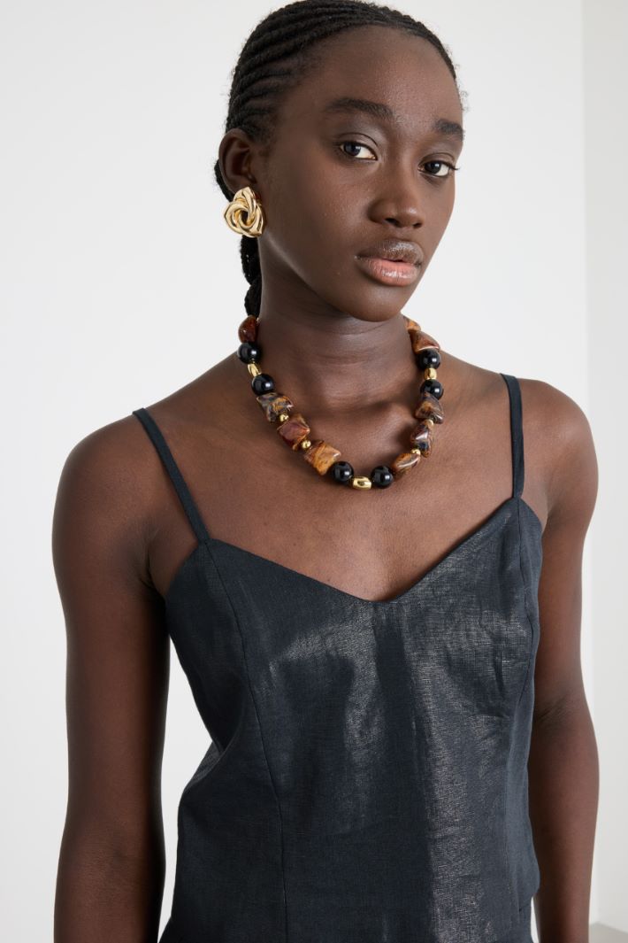 Top in lino laminato Intrend - 3