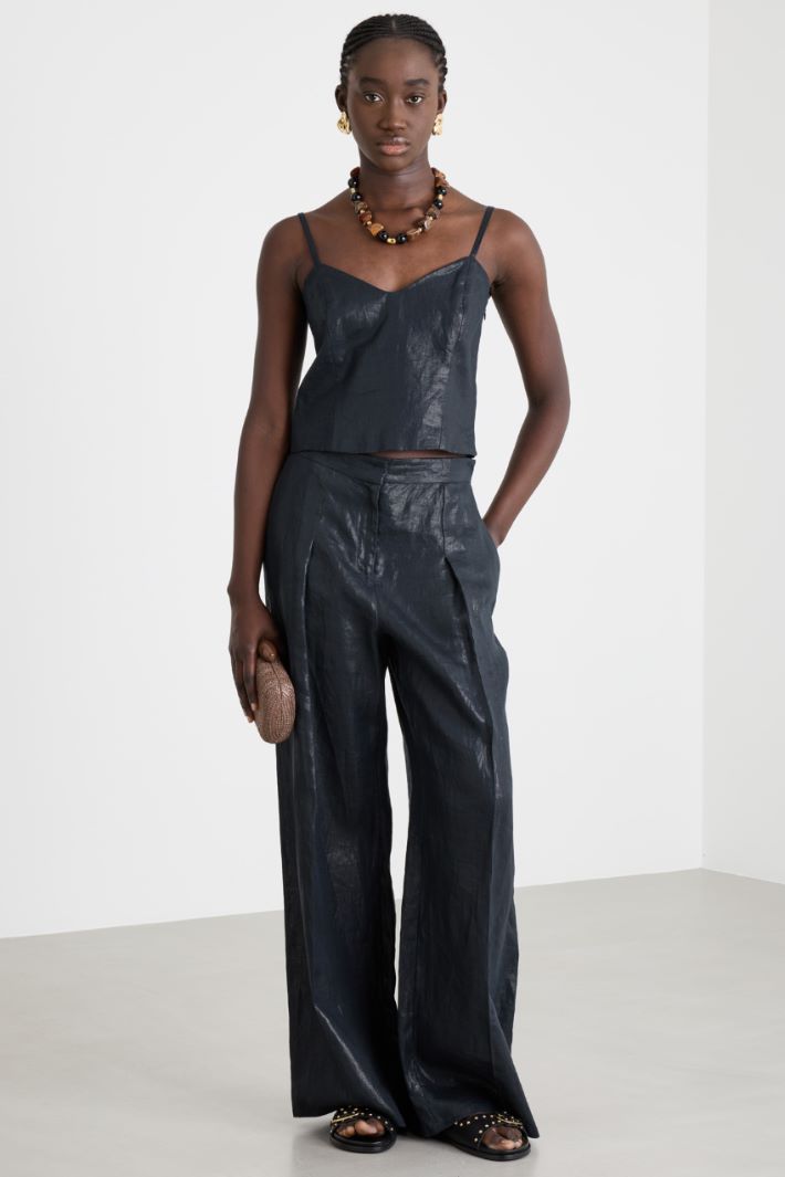 Top in lino laminato Intrend