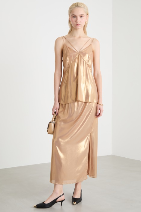 Foiled georgette top Intrend