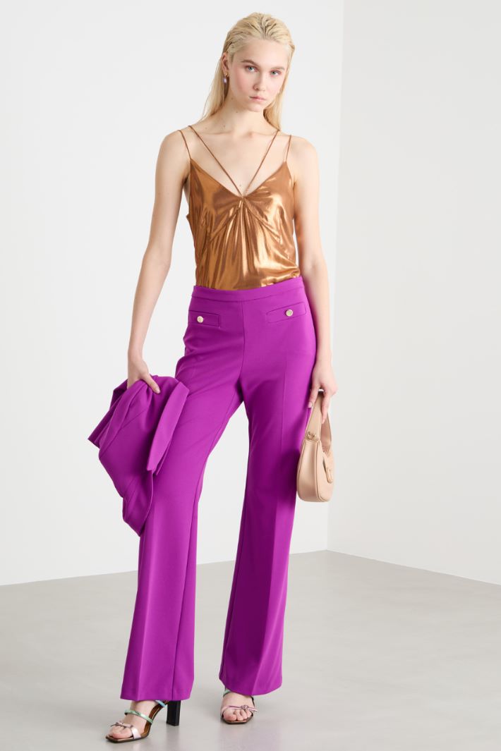 Foiled georgette top Intrend