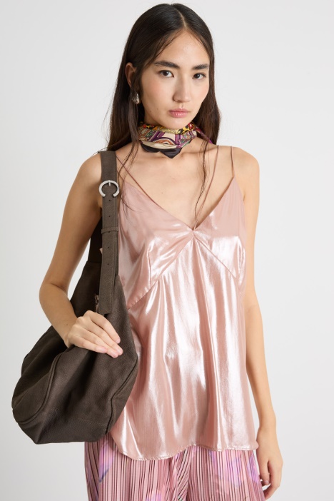 Foiled georgette top Intrend