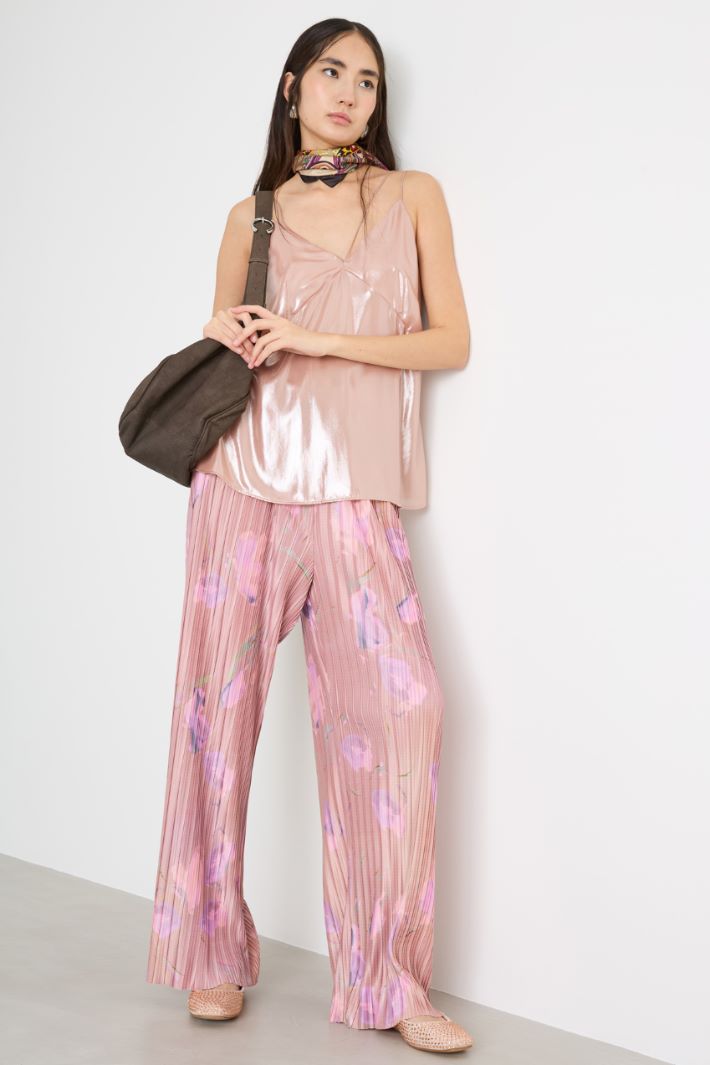 Foiled georgette top Intrend