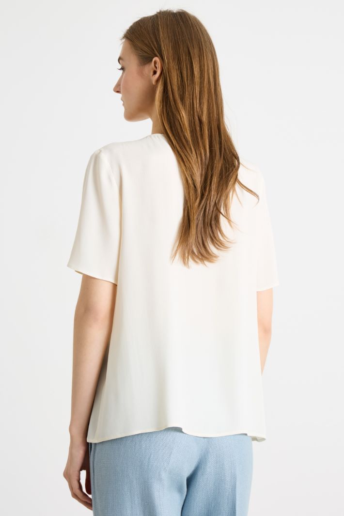 Asymmetric ruffle blouse Intrend - 4