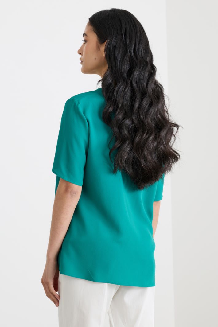 Asymmetric ruffle blouse Intrend - 4