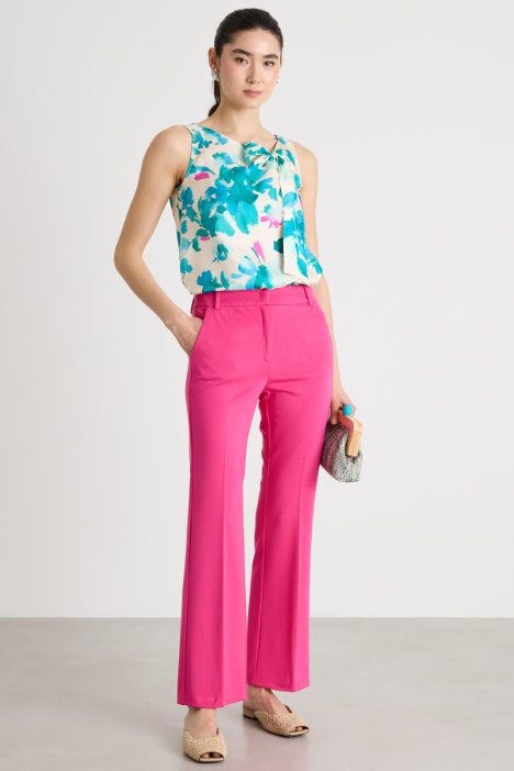 Top in twill stampato Intrend