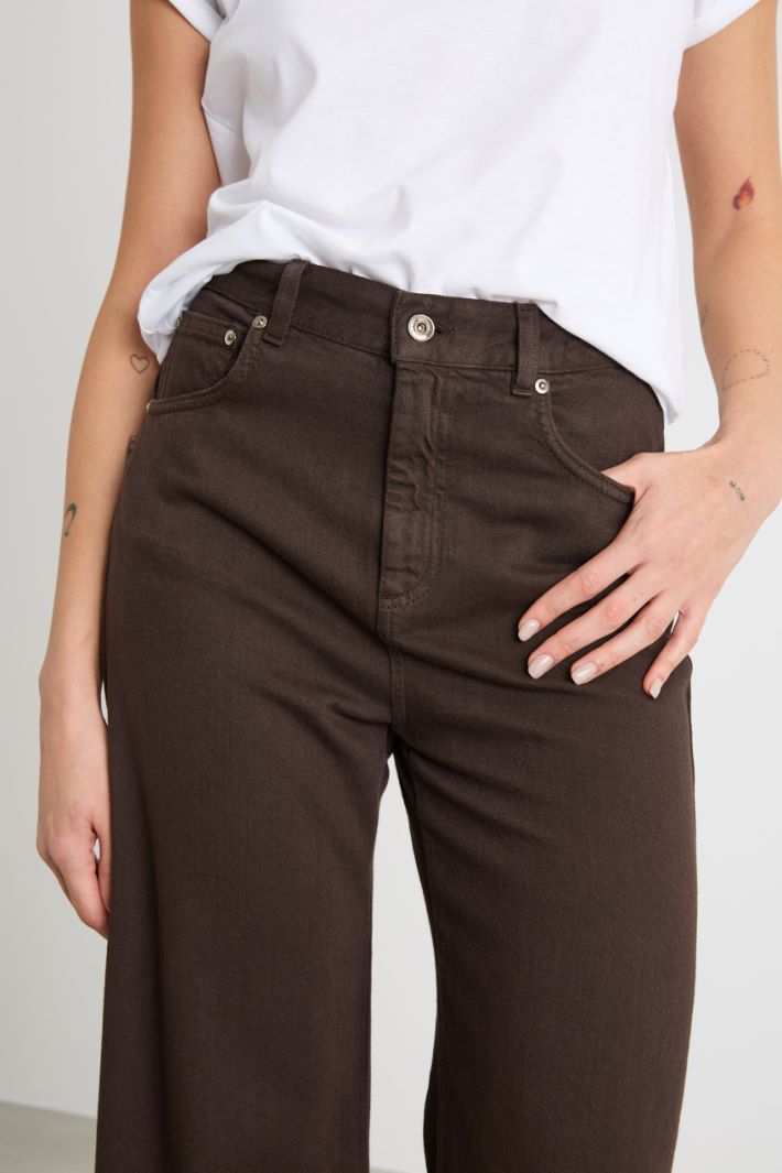 Wide-leg bull denim trousers Intrend - 3