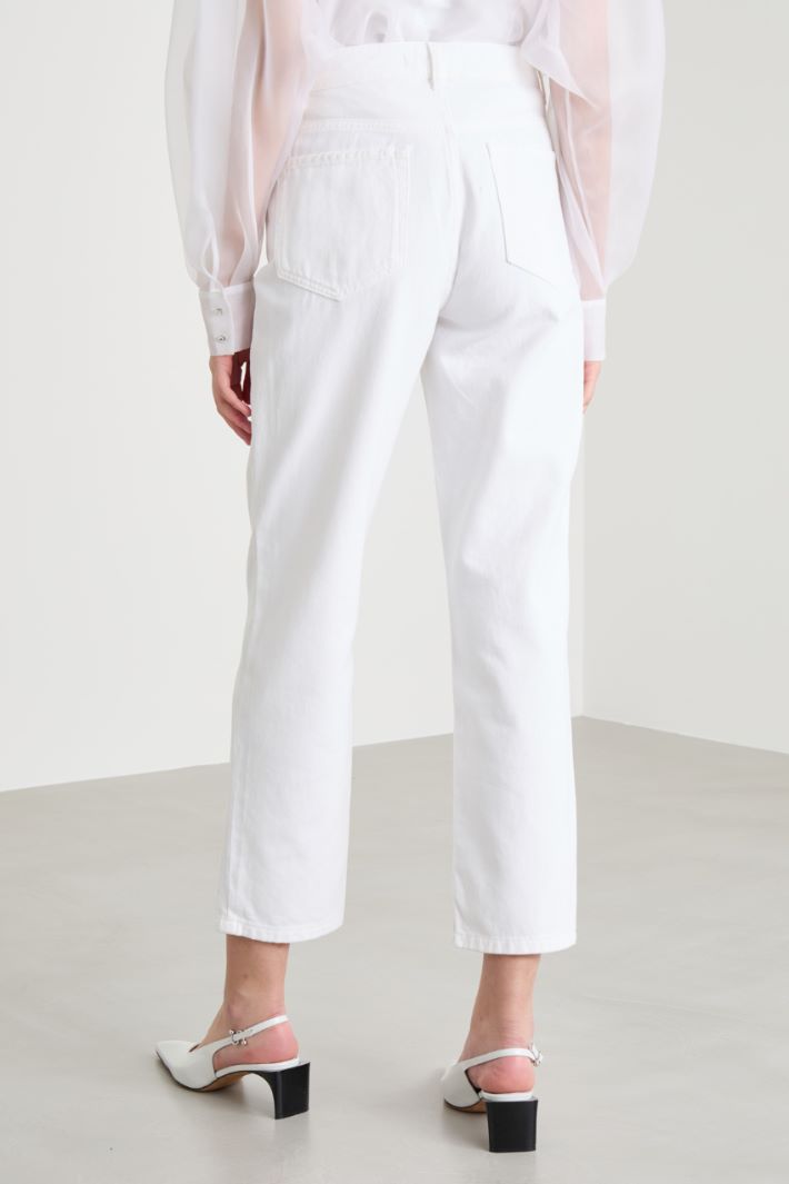 Straight-fit jeans with rhinestones Intrend - 4