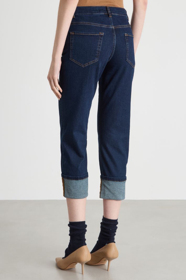 Cropped turn-up jeans Intrend - 4