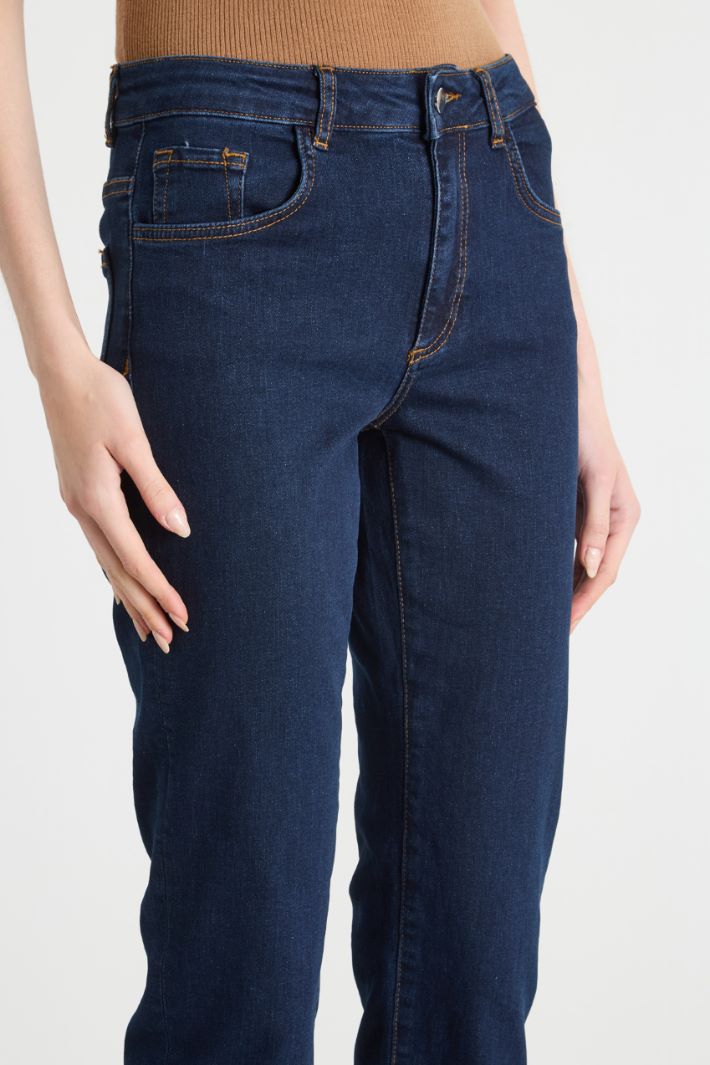 Cropped turn-up jeans Intrend - 3