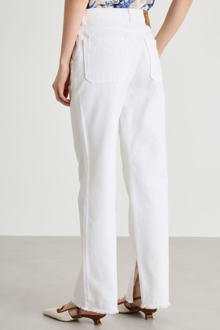 Jeans dritti con orlo sfrangiato Intrend - 4