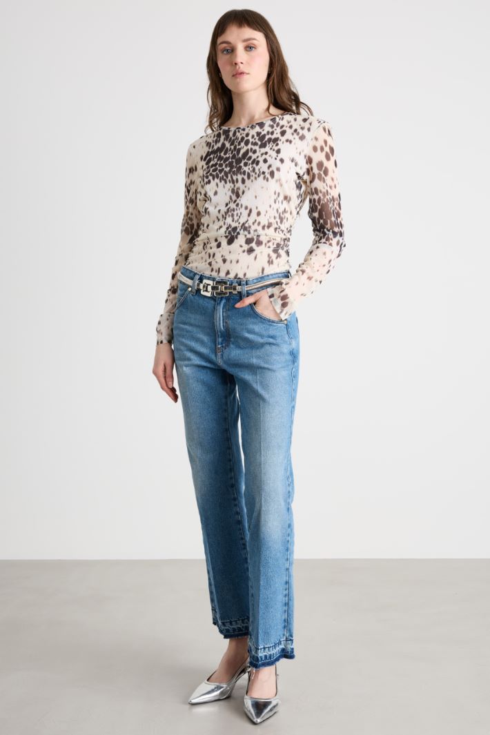 Jeans con fondo sfrangiato Intrend