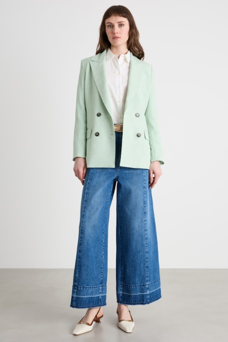 Jeans ampio con impunture Intrend