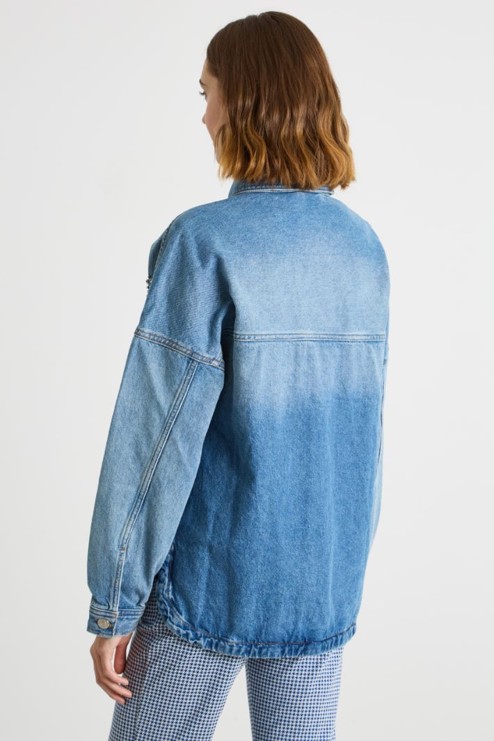 Chaqueta vaquera con pedrería Intrend - 4