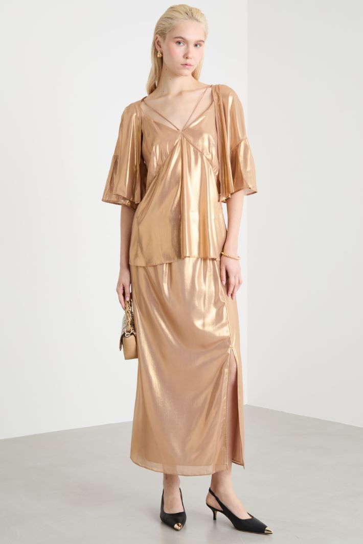 Laminated georgette bolero Intrend