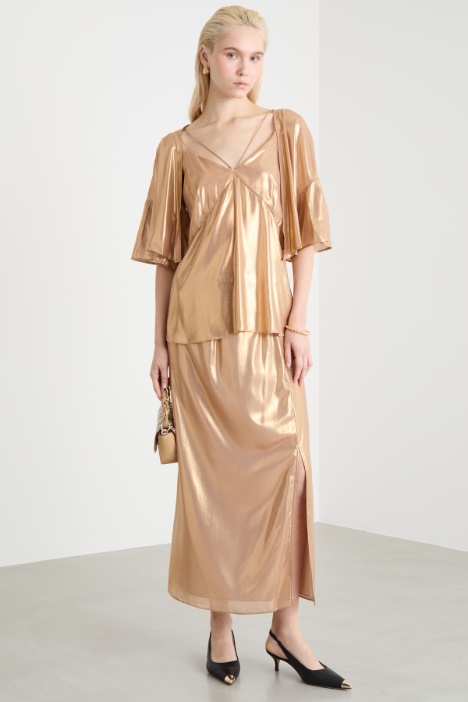 Laminated georgette bolero Intrend