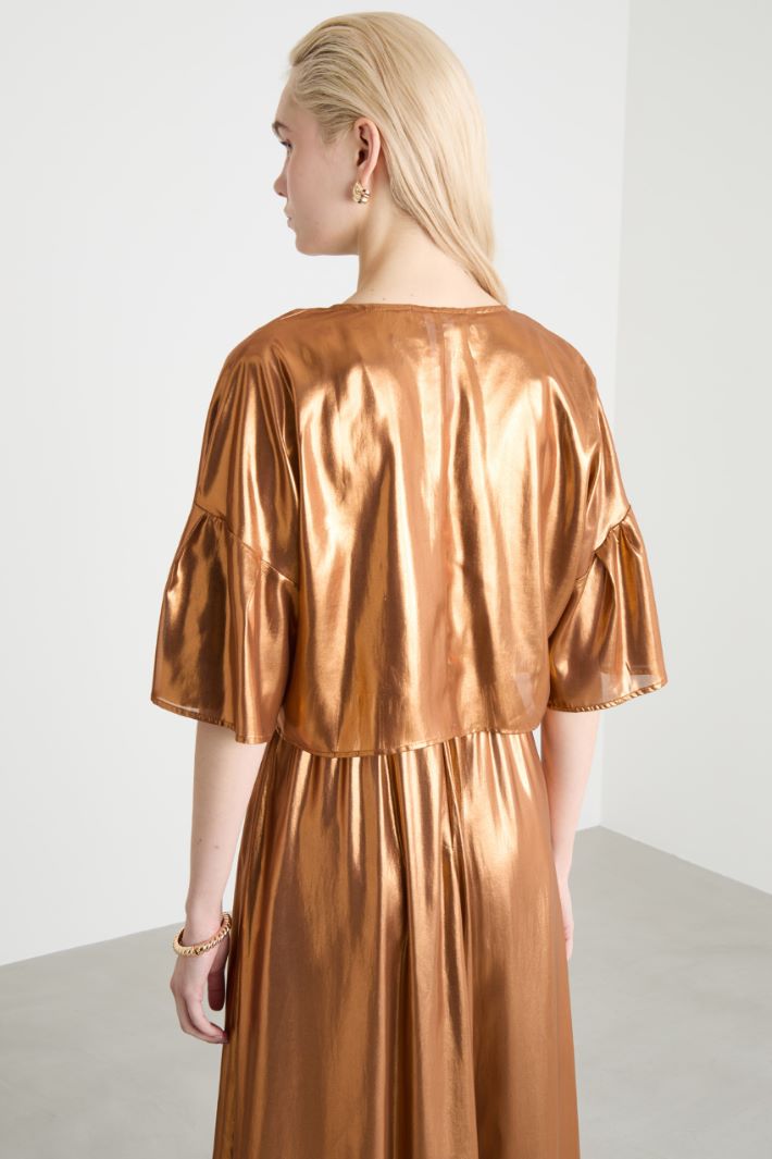 Laminated georgette bolero Intrend - 4