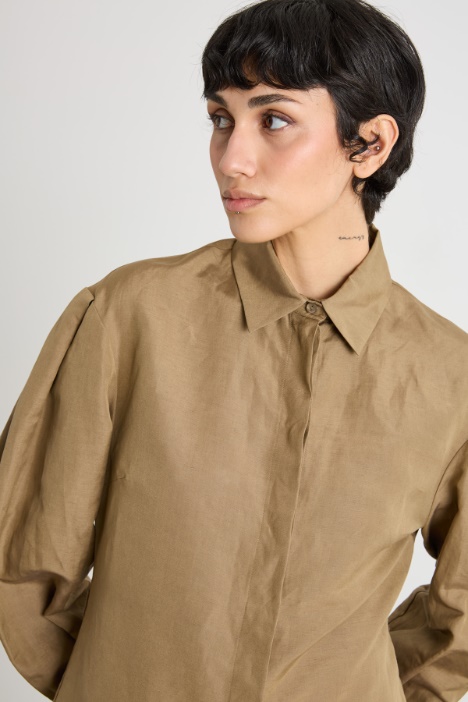 Camicia lunga in in tela