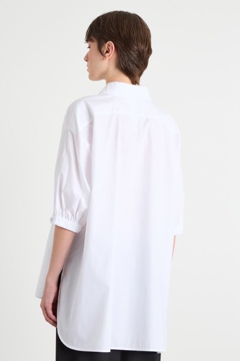Camisa amplia de popelina