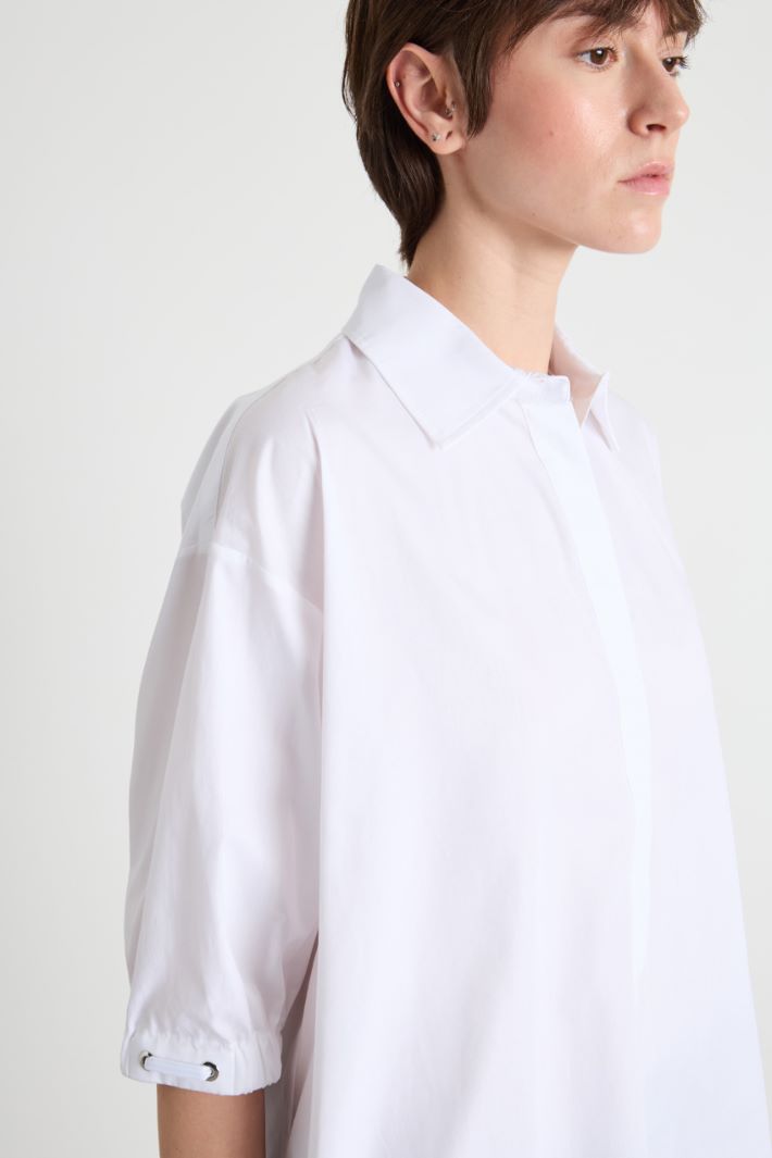 Wide-fit poplin shirt Intrend - 3