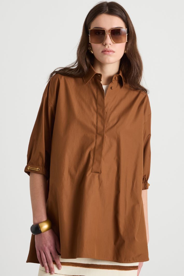 Camisa amplia de popelina Intrend - 2