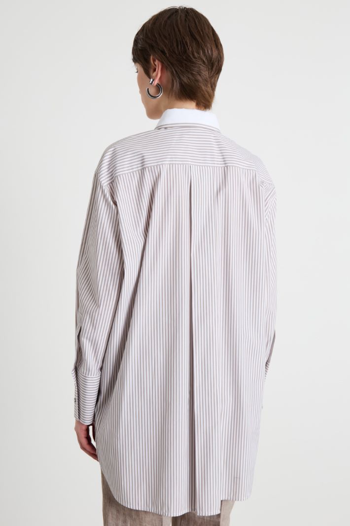 Oversized poplin shirt Intrend - 4