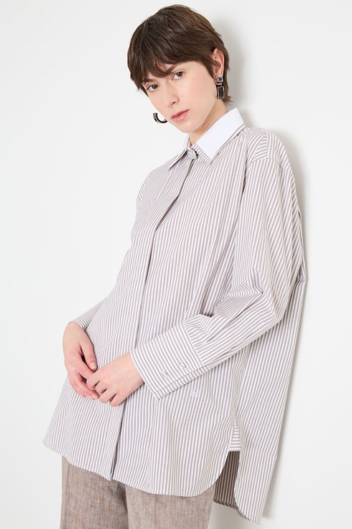 Oversized poplin shirt Intrend - 2