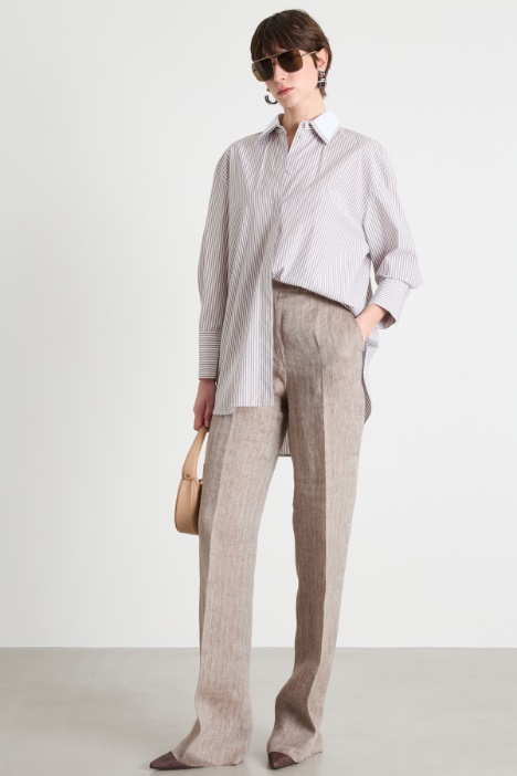 Oversized poplin shirt Intrend