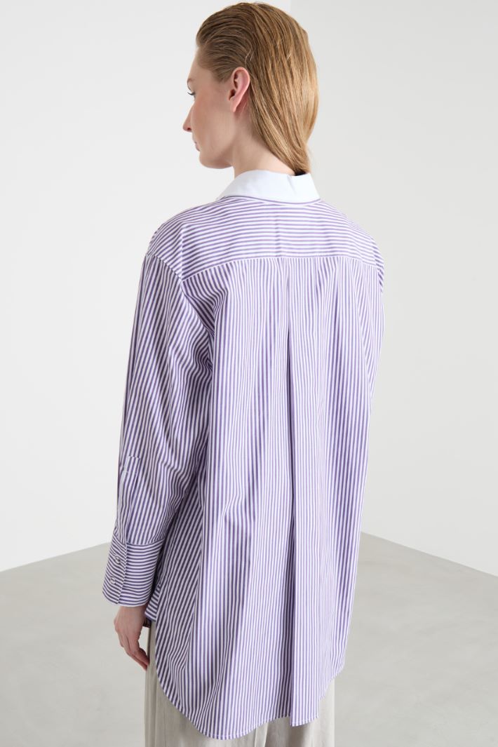 Oversized poplin shirt Intrend - 4