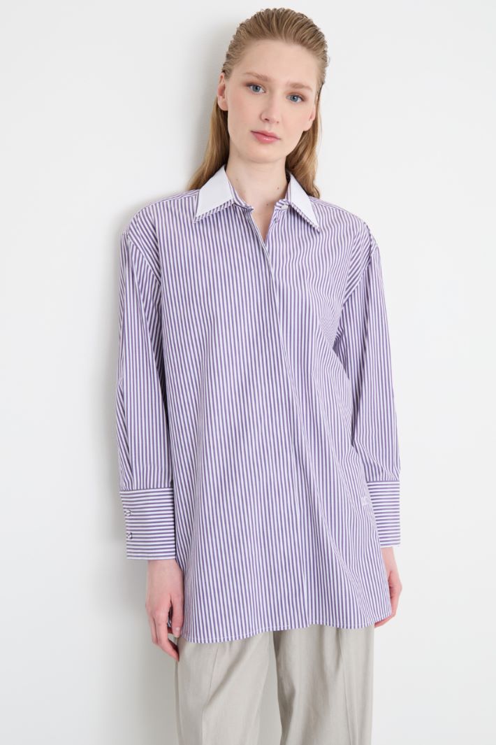Oversized poplin shirt Intrend - 2