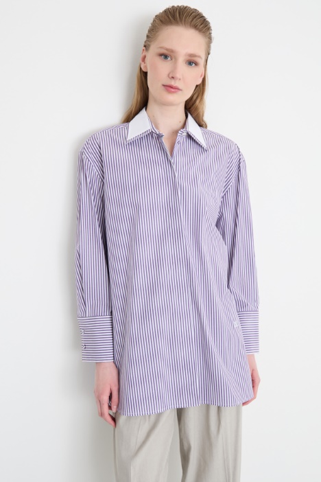 Oversized poplin shirt Intrend
