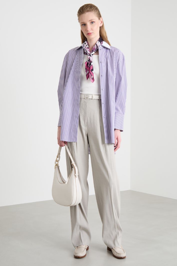 Oversized poplin shirt Intrend