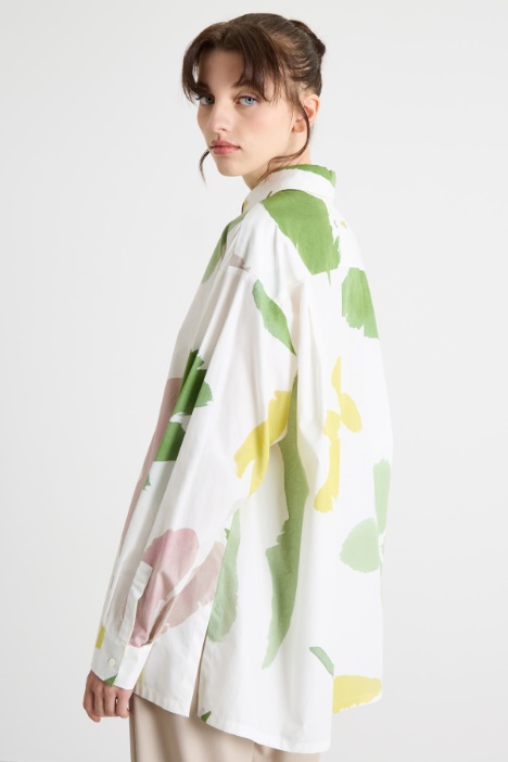Blusa amplia estampada