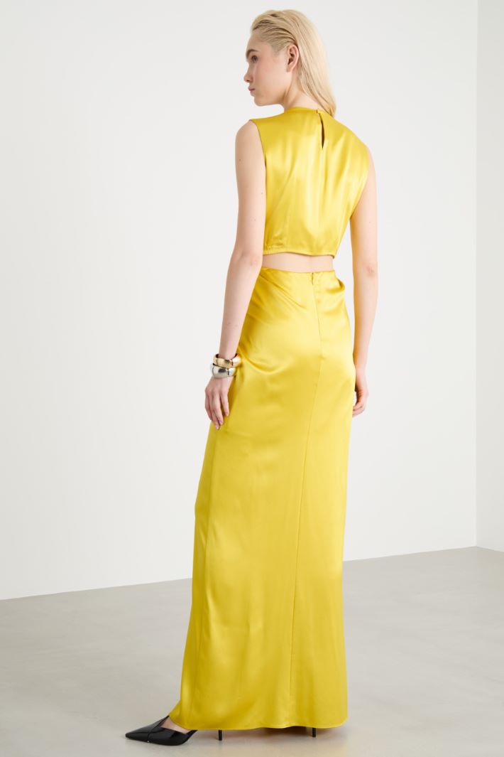 Abito a clessidra in raso Intrend - 4