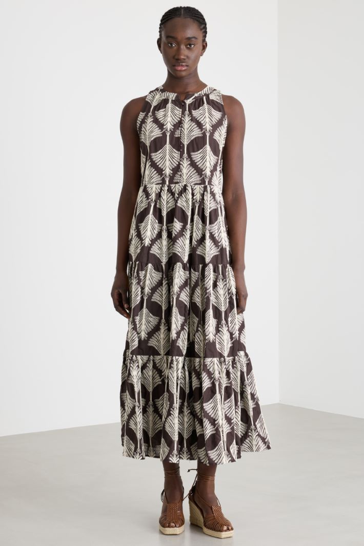 Abito lungo in mussola ricamata Intrend - 2