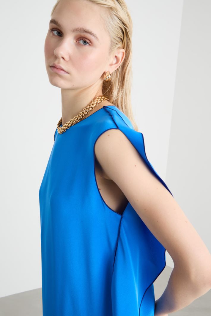 Long dress with maxi flounce Intrend - 3